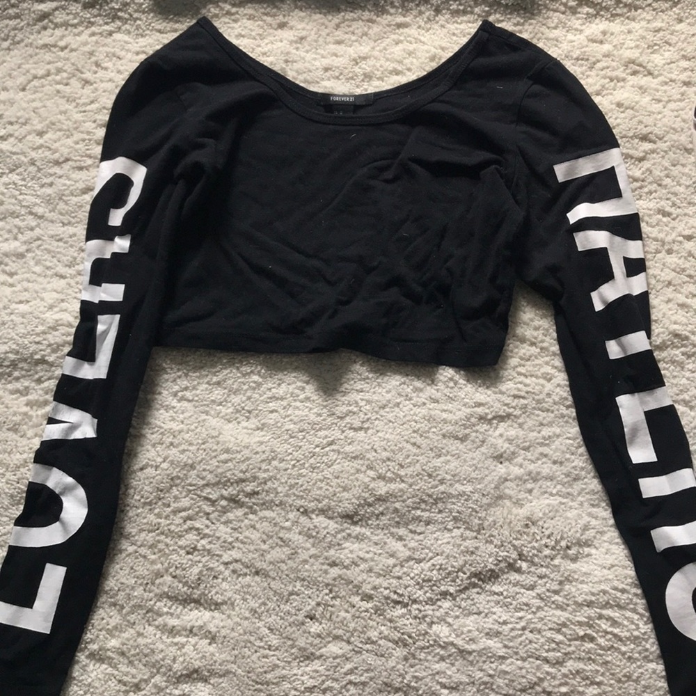 “Lovers Haters” crop top